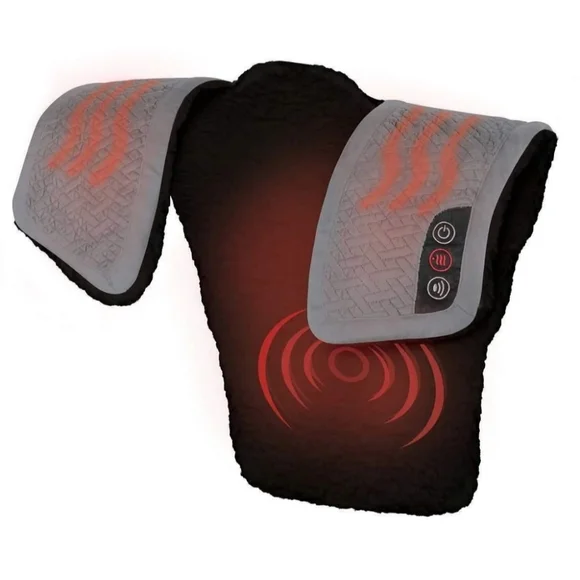NIB-Homedics Weighted Comfort Wrap with Adj.Vibration and Soothing Heat - Picture 3 of 5